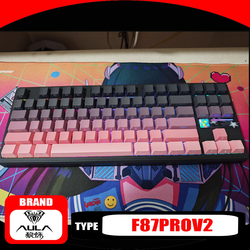 Keyboard Gaming Mac - AULA F87ProV2 Mekanik Klavye Üç Modlu