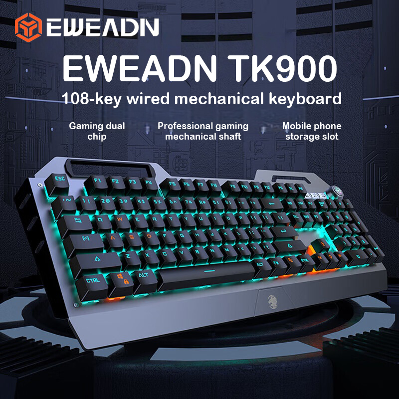 Keyboard Gaming Mac - EWEADN TK900 Mekanik Klavye USB-C Şarj