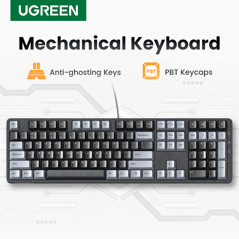 Keyboard Gaming Mac - Rj45 mekanik klavye 108 PBT Keycaps