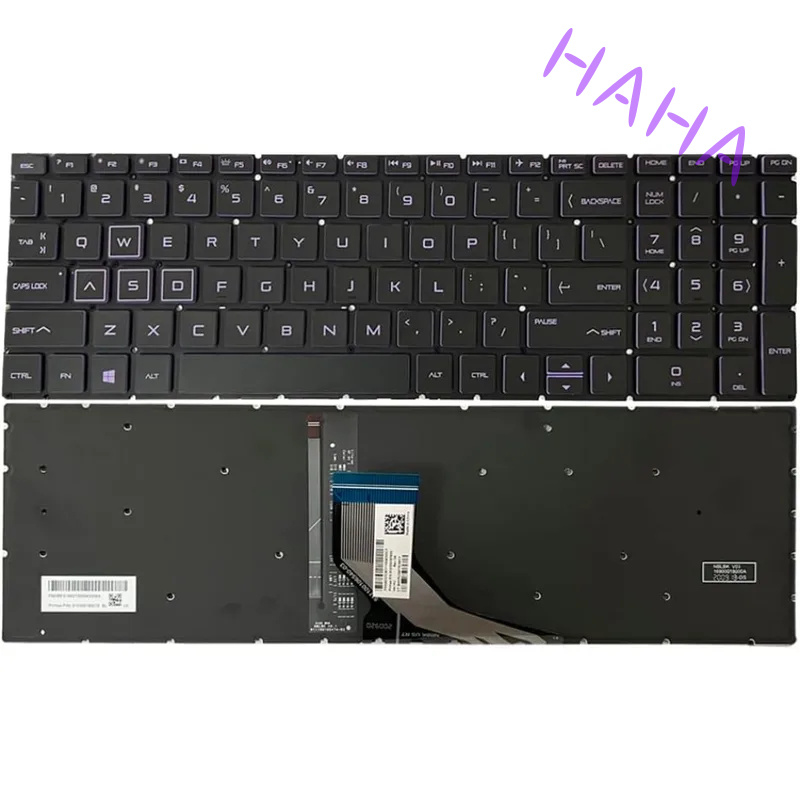 Gaming Keyboard Backlit - H+ Mor Klavye Arka Işık Aydınlatmalı