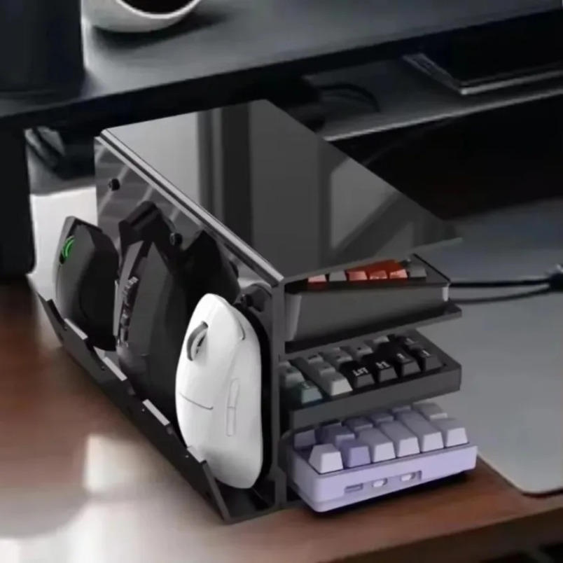 Gaming Keyboard Ergonomic - Klavye Ekran Standı 3 Katmanlı Akrilik