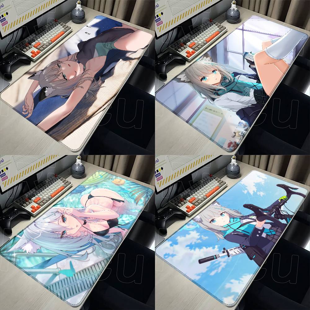 Gaming Keyboard Blue - Mavi Arşiv Sunaookami Shiroko Mouse Pad