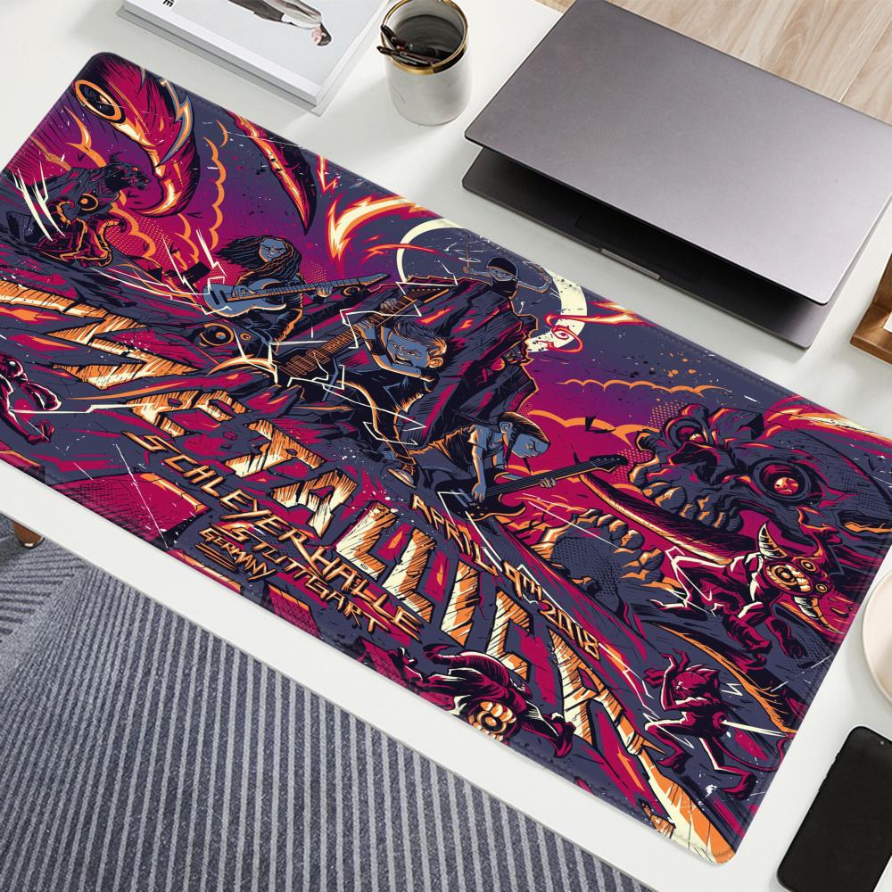 Gaming Keyboard And Mouse Combo - Band M-Metallicaes Mouse Pad 90x40CM kaymaz