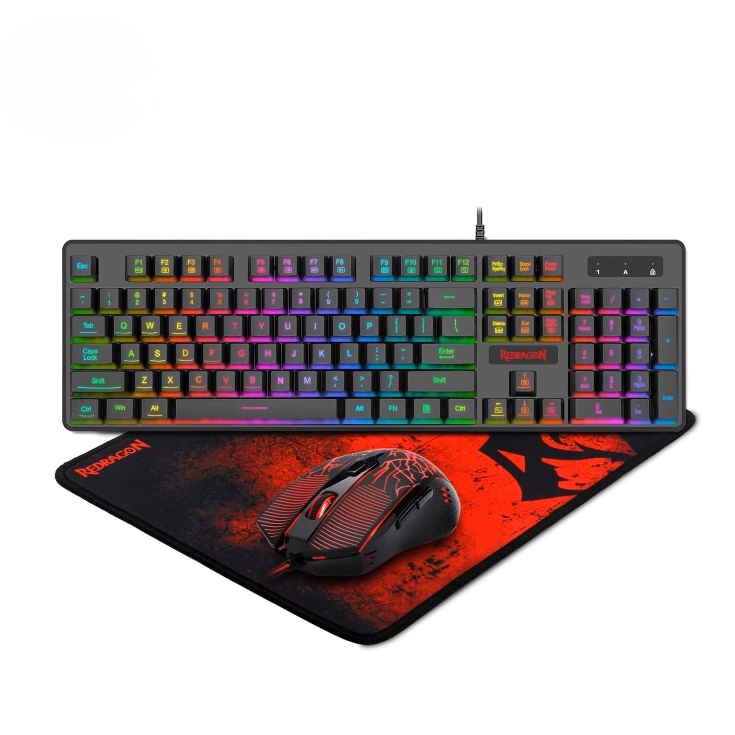 Gaming Keyboard And Mouse Combo - Redragon S107 RGB Oyun Klavyesi ve