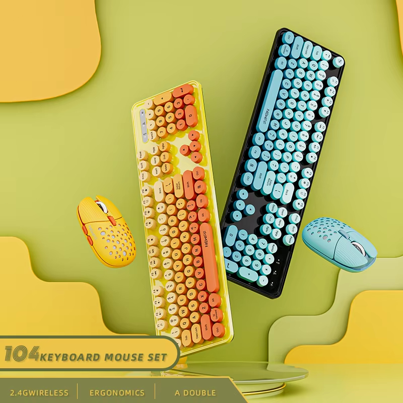 Gaming Keyboard And Mouse Combo Wireless - 104 Tuşlu 2.4G Kablosuz Oyun Klavyesi