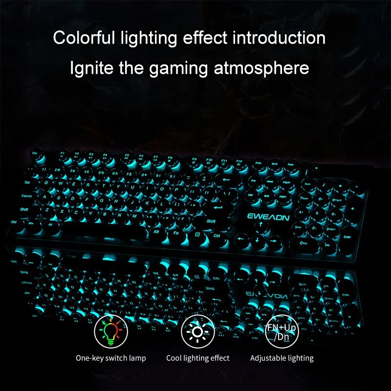 Retro Punk Mekanik Hissiyatlı  - Gaming Keyboard Mouse incelemesi ve fiyatı