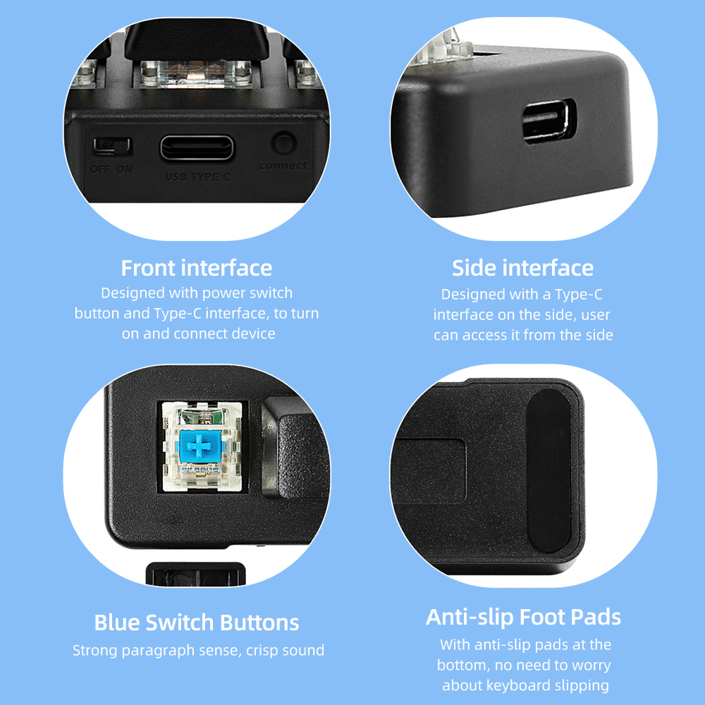 MK321-Pro küçük klavye 3-key m - Gaming Keyboard Mobile incelemesi ve fiyatı