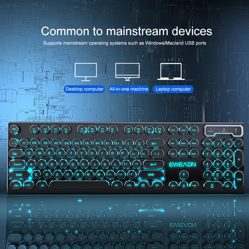EWEADN Daktilo Oyun Klavyesi,  - Gaming Keyboard Blue incelemesi ve fiyatı