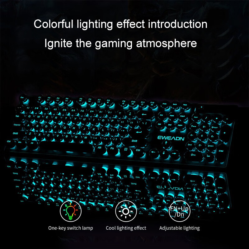 EWEADN Daktilo Oyun Klavyesi,  - Gaming Keyboard Blue incelemesi ve fiyatı