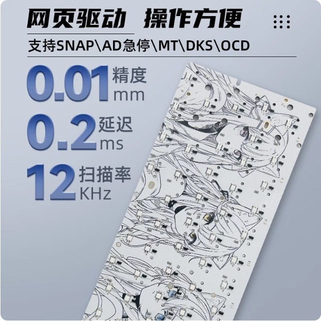 Hall Effect klavye pcb'si colo - Hot Swap Pcb incelemesi ve fiyatı