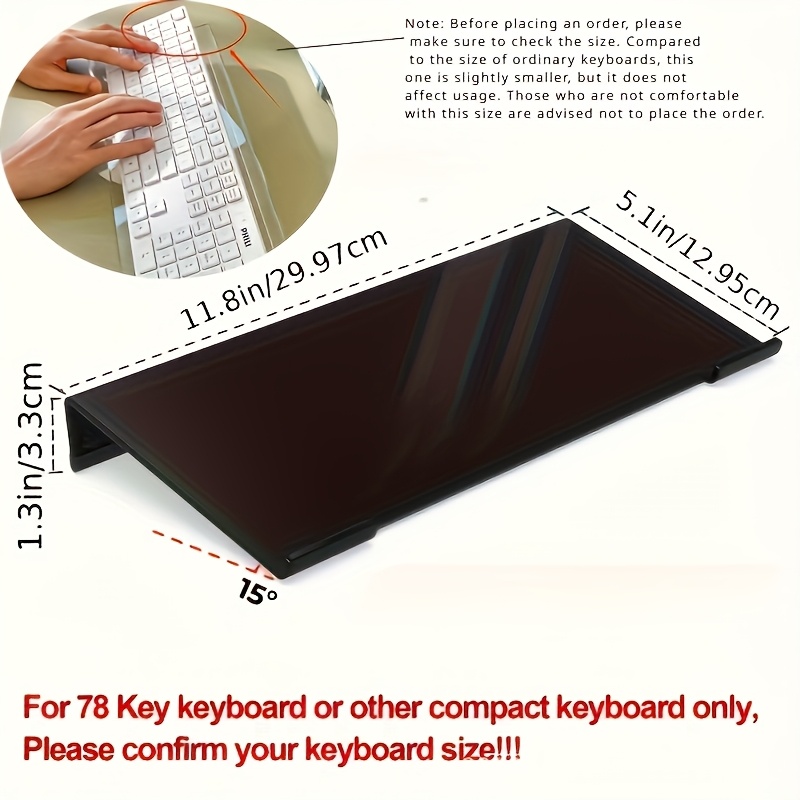 Akrilik klavye standı, şeffaf  - Gaming Keyboard Ergonomic incelemesi ve fiyatı