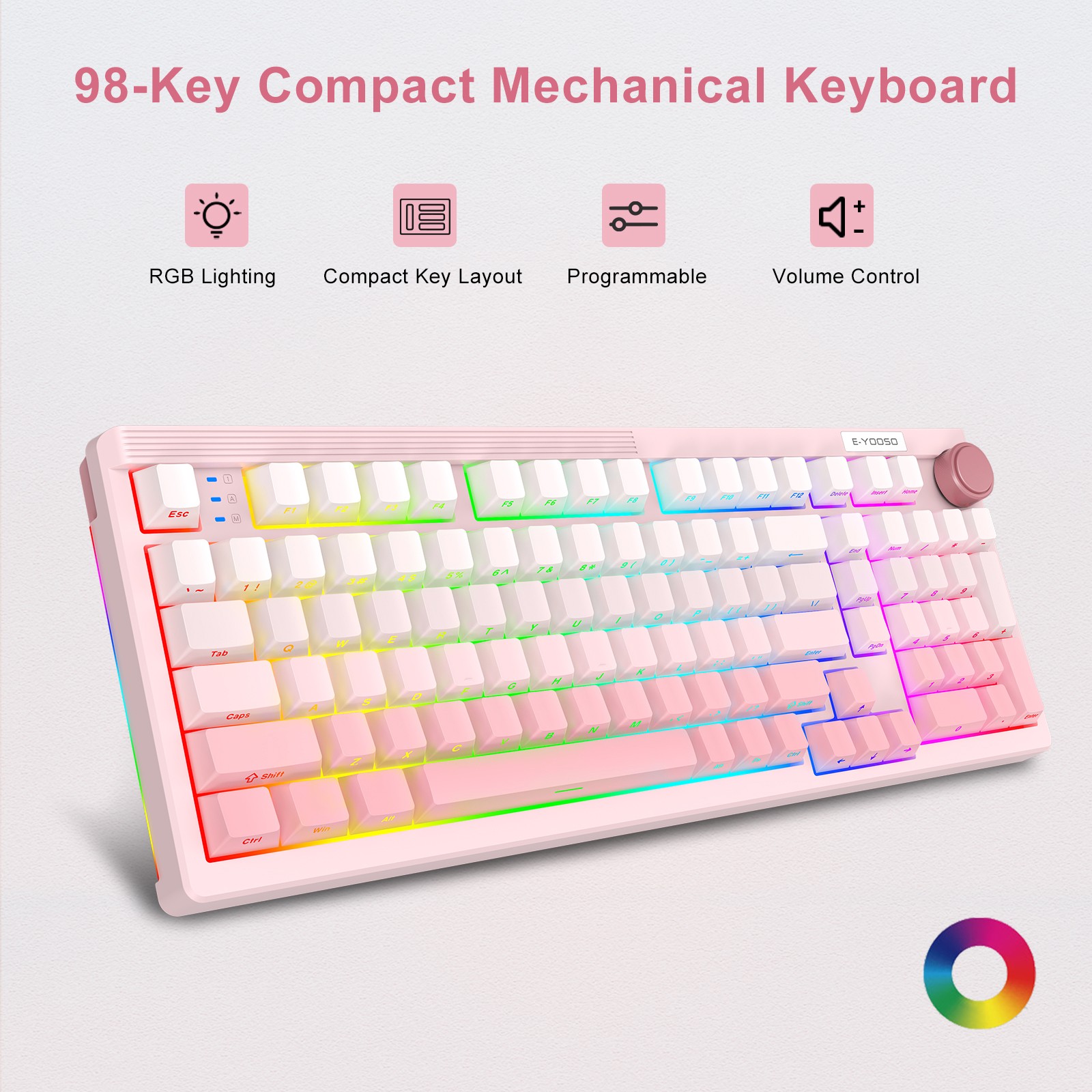 E-YOOSO 98 Tuşlu Kablolu Üç Mo - Gaming Keyboard E Yooso incelemesi ve fiyatı