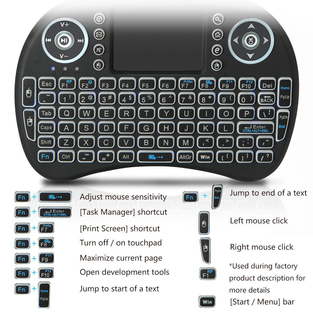 Arkadan aydınlatmalı Mini Kabl - Gaming Keyboard And Mouse Combo Wireless incelemesi ve fiyatı