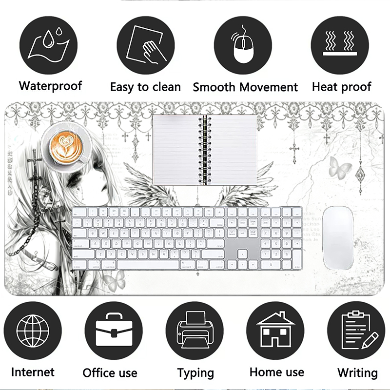 Deri Mousepad Siyah Beyaz Anim - Gaming Keyboard Mouse incelemesi ve fiyatı