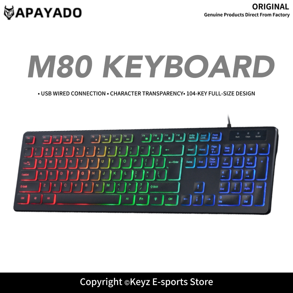 M80 Ultra İnce Kablolu Oyun Kl - Keyboard Gaming Mac incelemesi ve fiyatı