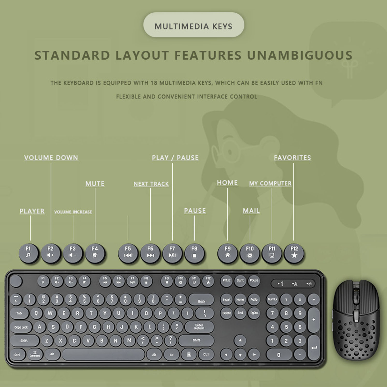 104 Tuşlu 2.4G Kablosuz Oyun K - Gaming Keyboard And Mouse Combo Wireless incelemesi ve fiyatı